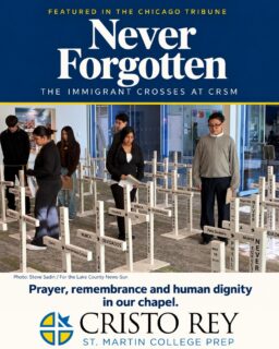 Every cross bears a name. Every name represents a life. 

The @chicagotribune  recently featured The Immigrant Crosses, a traveling memorial that we welcomed into our chapel at CRSM from October 19–23.

Honoring people who died in immigration custody or during enforcement actions, the display invited our community to pause, pray, and remember. Together, we reflected on the dignity of every person and our call to care for one another with compassion.

Thank you to the Chicago Tribune for helping share these stories and this meaningful moment in our school community.

Never forgotten.

Read the full story in the Chicago Tribune or through our website.

#CRSM #CristoReyStMartin #ImmigrantCrosses #HumanDignity #NeverForgotten