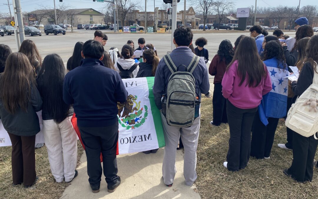 Students Lead Prayer Vigil and Public Witness for Immigration Justice