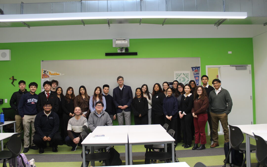 Congressman Brad Schneider Engages AP Government Students in Civic Dialogue