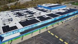 Cristo Rey St. Martin College Prep in the @chicagotribune !

Read the full article through the link in our bio!

932 solar panels. 
Over $100,000 in energy savings. 
40% of our school powered by clean energy.

This is what mission in action looks like. Lower costs, greater impact, and more resources going directly to our students and their futures.

Proud to be building a cleaner, brighter future for Waukegan 
 

#weareCRSM #Waukegan #SolarEnergy #Sustainability Education CleanEnergy